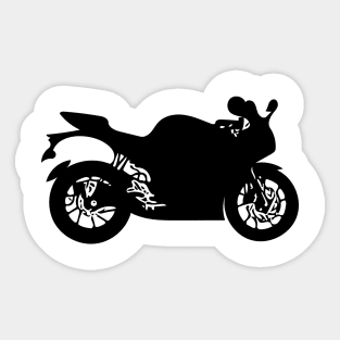 motorbike design bike  tshirt bike lovers love riding Sticker